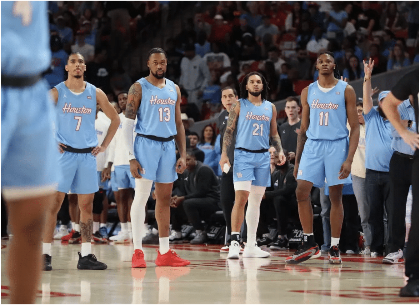 Houston basketball vs Texas Tech (Photo credit: Houston Athletics, Stephen Pinchback)